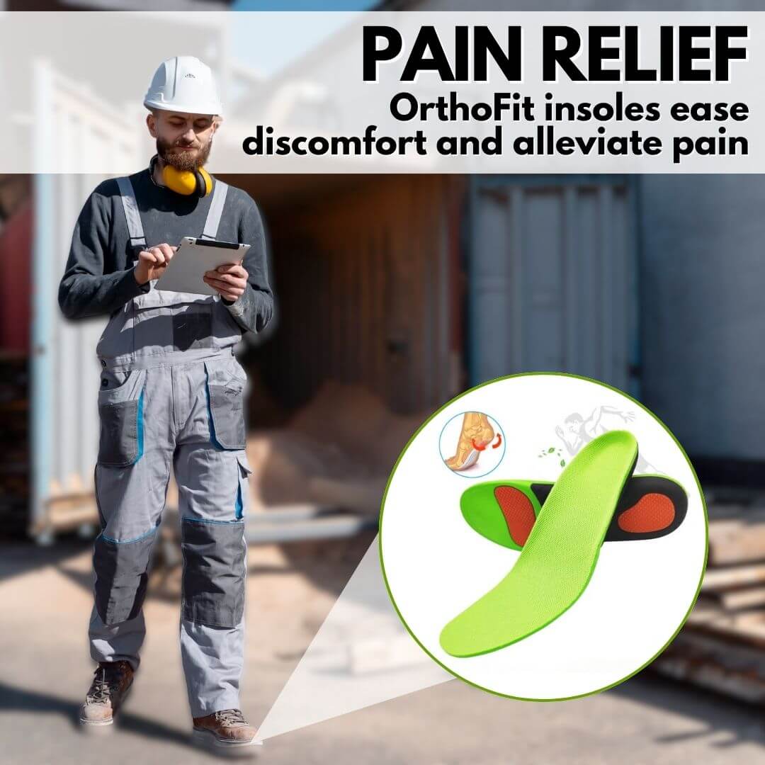OrthoFit - Ergonomic Pain-Relieving Insoles for All Shoes (2 Pieces for Both Feet)
