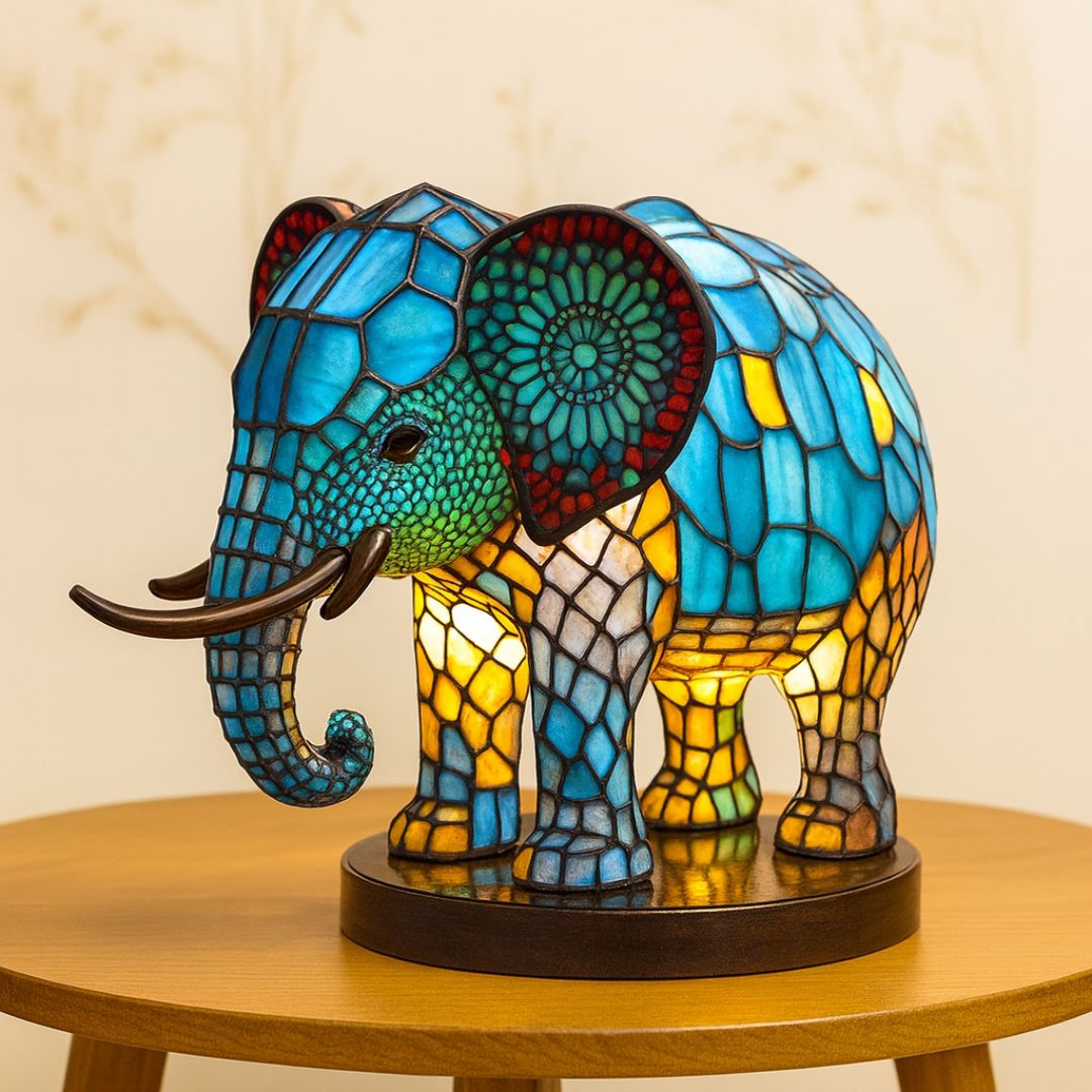 Light Elephant - a handmade lamp that makes hearts shine