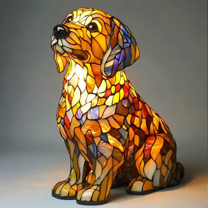 Luminous dog - handmade lamp that makes hearts shine