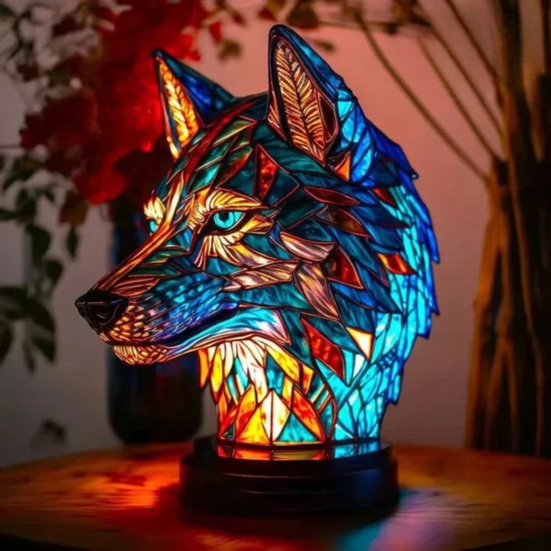 Light Wolf - handmade lamp that makes hearts shine